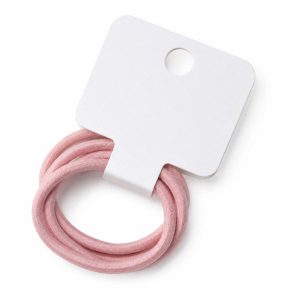 Elastic de păr CHA WWWL (4 buc), pudră roz