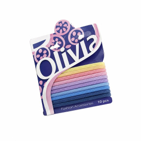 Set de elastice de păr CHA Olivia (10 buc.), Pudră