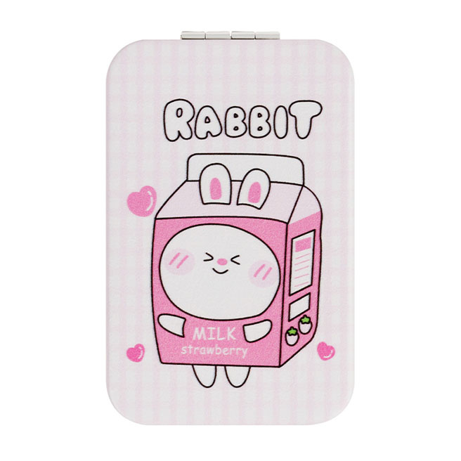Oglindă de buzunar pliabilă MESHU "Milk rabbit"
