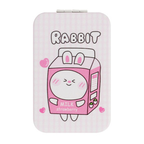 Зеркальце карманное складное MESHU "Milk rabbit"