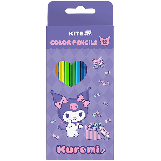 Set creioane colorate KITE, 12 buc. Kuromi