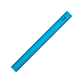 Riglă plastic AXENT, 30 cm, albastră