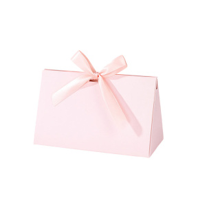 Подарочная коробка-клатч с лентой, 16 * 10 * 6.5 см розовая