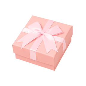 Коробка подарочная для украшений, 7*7*3.5 см, квадратная, розовая