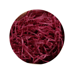 Наполнитель бумажный для подарков , 100 г,  винный красный