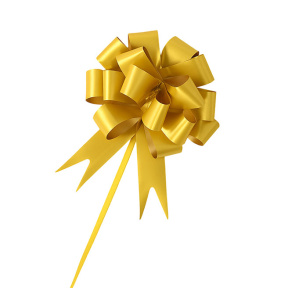 Бант-шар самосборный, золотой, 1.8×80 см