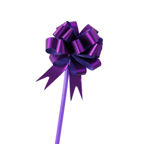 Бант-шар самосборный, фиолетовый, 1.8×80 см