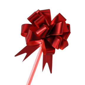 Бант-шар самосборный, красный, 1.8×80 см