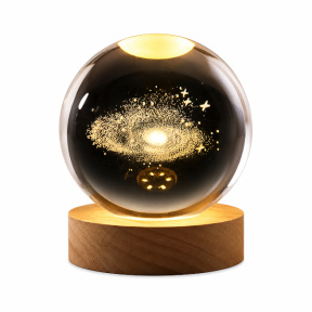 Glob LED decorativ 9×7 cm, Galaxie