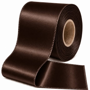 Лента атласная WP (5,0/22м) - 37 Темный шоколад