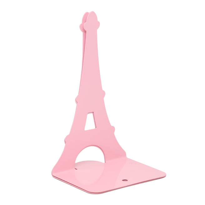 Suport metalic pentru cărți Turnul Eiffel, Roz
