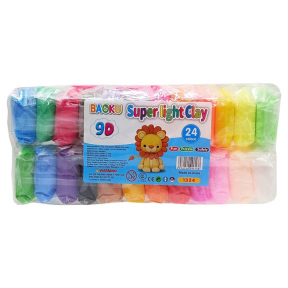Plastilină Baoku Air, 24 buc, 216g