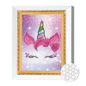 Mozaic cu diamante 20x30 cm Contururi unui calut magic