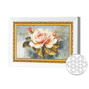 Mozaic cu diamante 20x30 cm Trandafir frumos