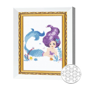 Mozaic cu diamante 20x30 cm Sirena
