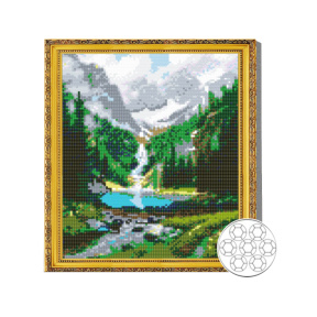 Mozaic cu diamante 30x40 cm Rau de munte