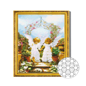 Mozaic cu diamante 30x40 cm Doi ingerasi