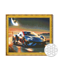 Mozaic cu diamante 30x40 cm Super masina