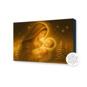 Мираж девы с младенцем,Алмазная мозаика 30x40 см