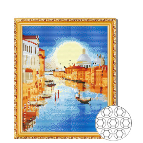 Венеция при полной луне  30x40 см Алмазная мозаика