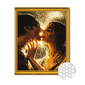 Поцелуй в солнечном свете 40x50 см Алмазная мозаика