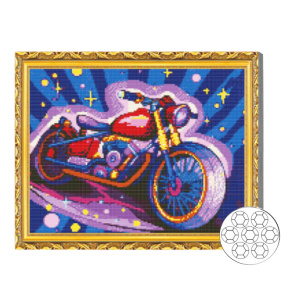 Мотоцикл 40x50 см Алмазная мозаика