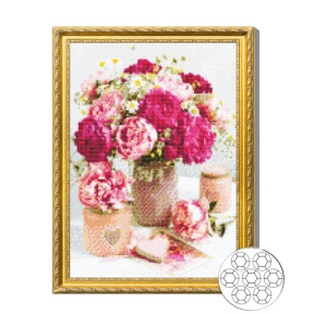 Букет в подарок 40x50 см Алмазная мозаика