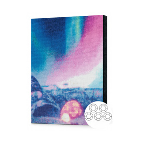 Северное сияние.Алмазная мозаика 40x50 см