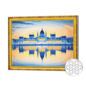 Mozaic cu diamante 40x50 cm Parlamentul. Budapesta