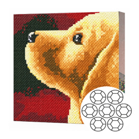 Mozaic cu diamante 20x20 cm Privire devotata