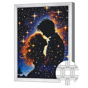 Mozaic cu diamante patrate 40x50 cm Indragostiti