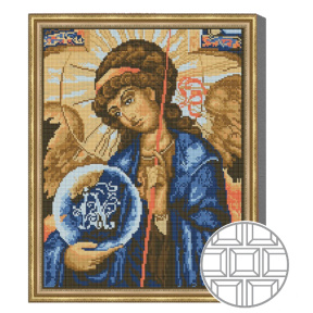 Mozaic cu diamante patrate 40x50 cm Arhanghelul Gavriil