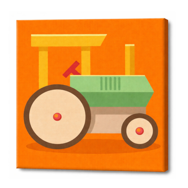 Pictura pe numere 20x20cm Tractor Art Gallery Premium