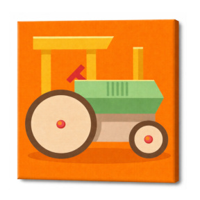 Pictura pe numere 20x20cm Tractor Art Gallery Premium