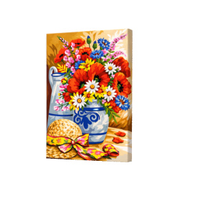 Букет маков и ромашек  20x30см  Картина по номерам Art Gallery Premium