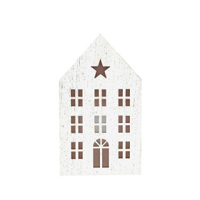 Новый Год. Декоративный домик- светильник, 12,8*3,8*7 см