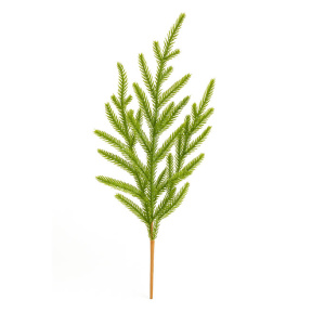 Декор для творчества, Веточка ели, светло-зеленая, 47 см