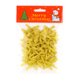 Set de 100 de fundițe textile, aurii