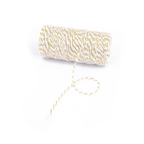Sfoară decorativă aurie, 2 mm, 80 m/rolă
