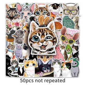 Творчество, набор наклеек "Коты", 50 шт.
