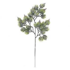 Decor: creangă de pin cu fructe, 40 cm