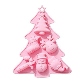 Новый Год, Молд силиконовый, Елочка 23.7*19.2*2.5 см
