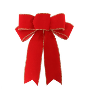 Anul Nou. Set decorațiuni pentru bradul de Craciun: Funda, Roșu aprins