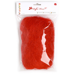 Наполнитель декоративный сизаль красный 20 г