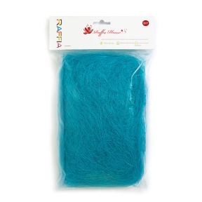Наполнитель декоративный сизаль светло-голубой 20 г