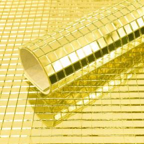 Autocolant mozaic de sticlă, 30*30 cm, auriu