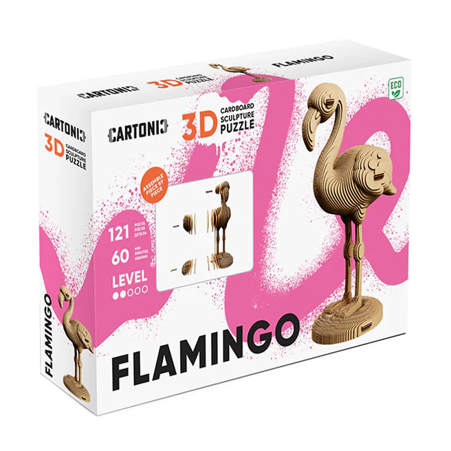 模型飛行機　FLAMINGO 組み立てキット 101cm Картонный конструктор Cartonic 3D Puzzle FLAMINGO - crafti.md