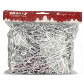 Наполнитель декоративный перламутровая измельченная рафия серебряный 20г