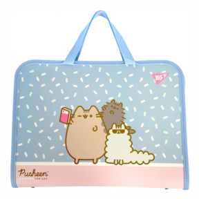 Mapă cu fermoar A4+ YES cu mânere "Pusheen"