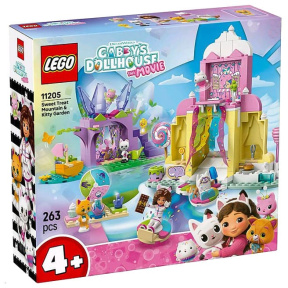 Constructor LEGO Gabby`s Dollhouse Grădină Sweet Treat Mountain și Pisică
